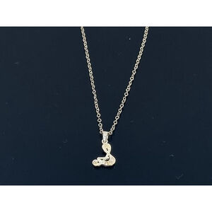 Silver Treble Clef Necklace One Size